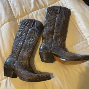 Steve Madden leather cowboy boots